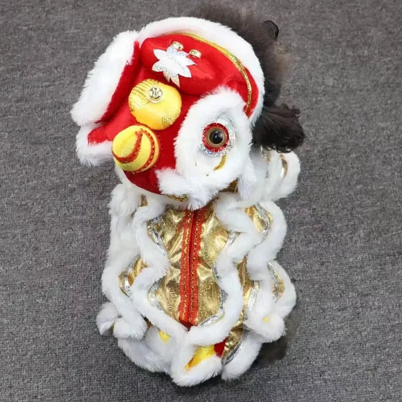 Purely Pawsome™ Lion Dance Dog Costume - Chinese New Year Festival Outfit for Dogs & Cats