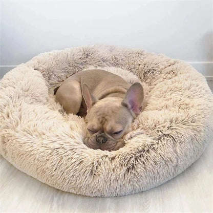 Purely Pawsome™ Round Pet Bed - Super Soft Plush Dog House for Large Dogs (40-90cm, 6 Sizes)
