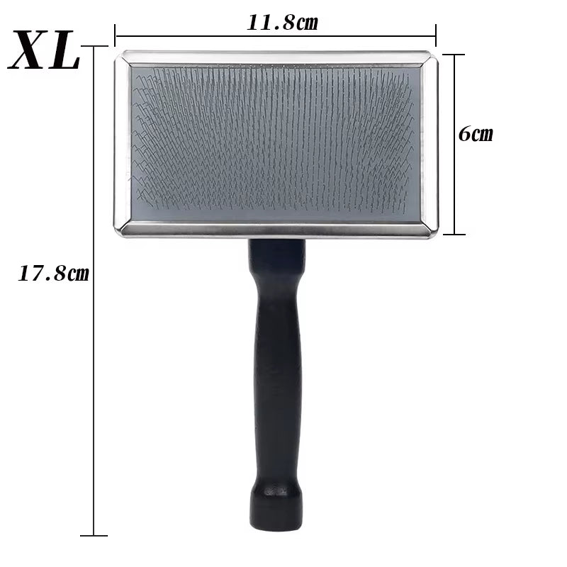 Premium Steel Needle Pet Grooming Comb with Wooden Handle – For Dogs & Cats | Purely Pawsome