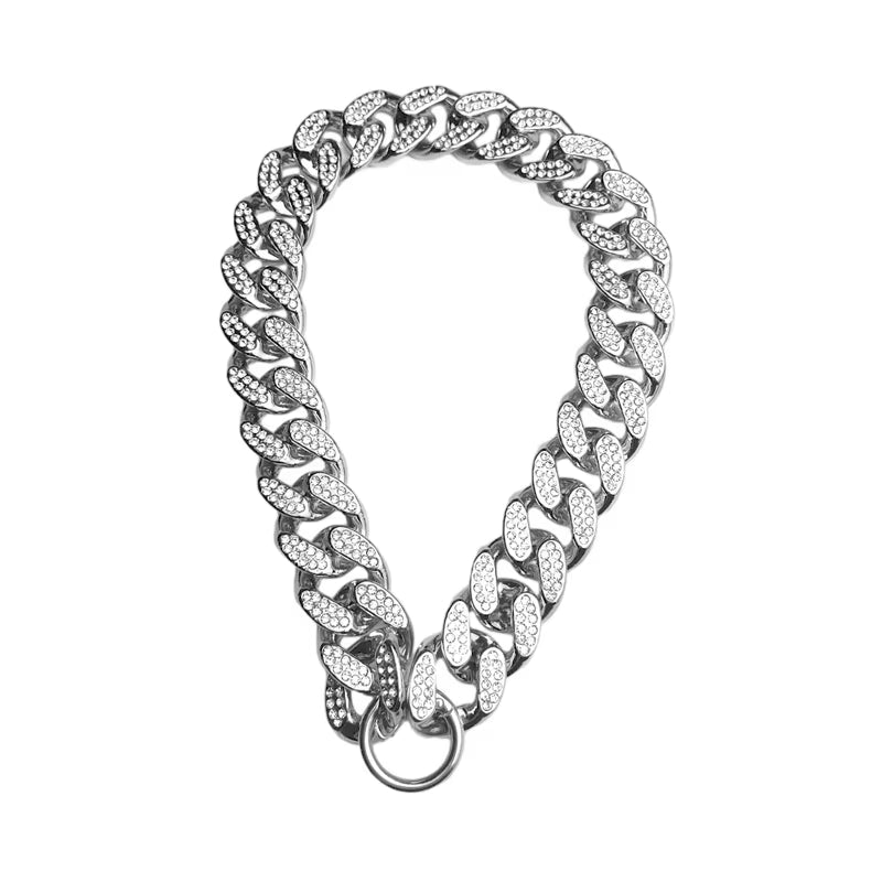 Luxury Golden Inlay Necklace for Small, Medium & Large Dogs