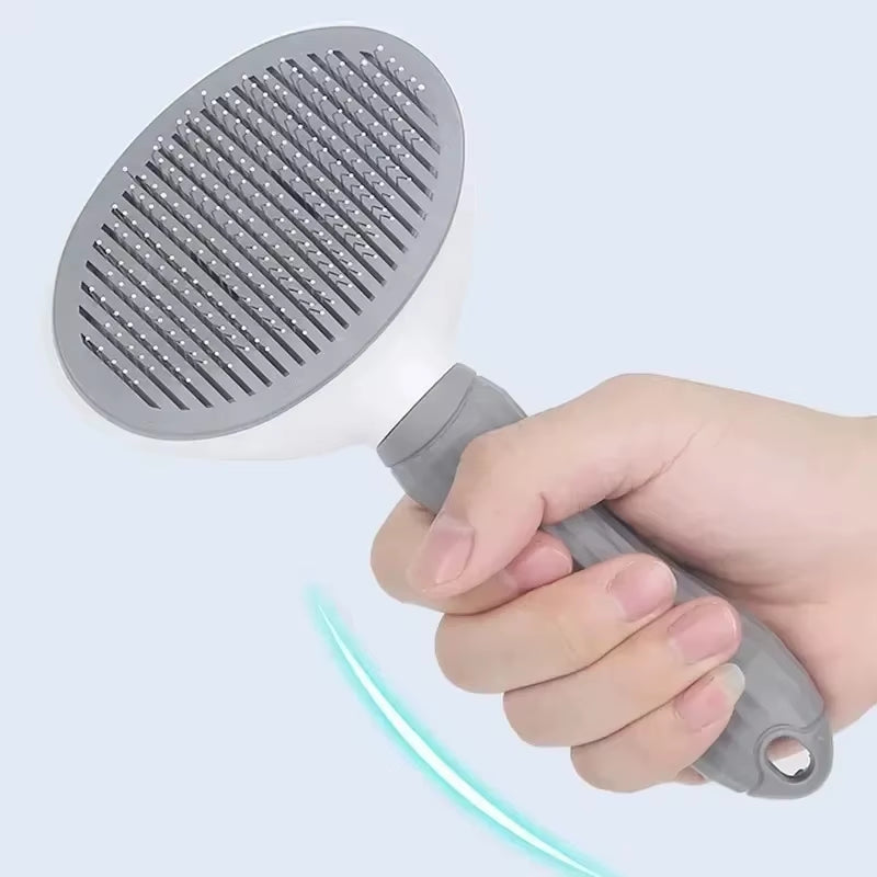 Self-Cleaning Pet Grooming Brush – Deshedding & Dematting Tool for Dogs & Cats | Purely Pawsome