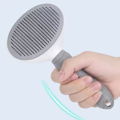 Self-Cleaning Pet Grooming Brush – Deshedding & Dematting Tool for Dogs & Cats | Purely Pawsome