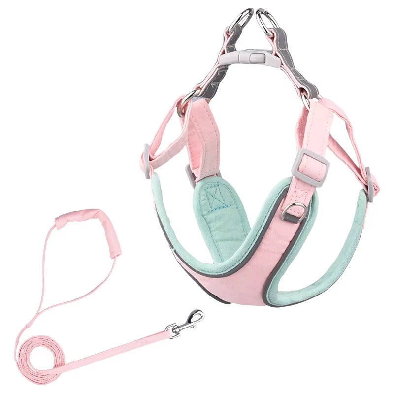 🐾 Purely Pawsome™ Adjustable No-Pull Dog Harness & Leash Set