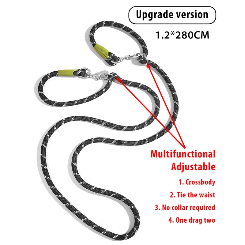 🐾 Purely Pawsome™ Reflective Nylon Dog Leash