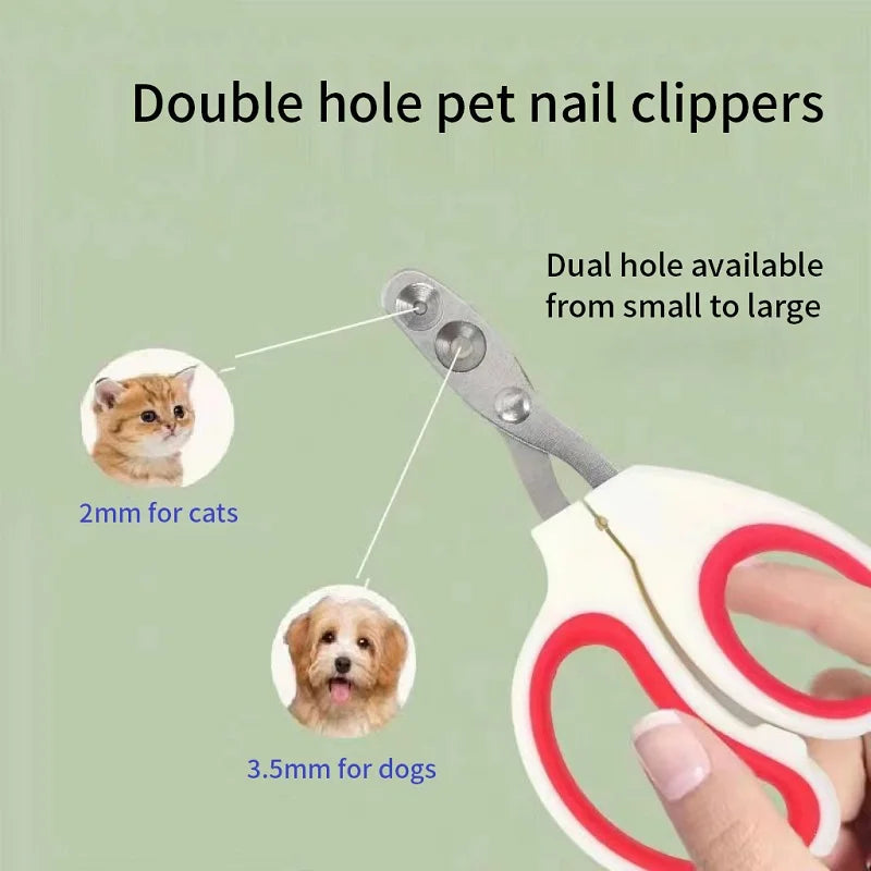 Professional Pet Nail Clippers – Stainless Steel Claw Trimmer for Small Dogs, Cats & Puppies