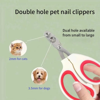 Professional Pet Nail Clippers – Stainless Steel Claw Trimmer for Small Dogs, Cats & Puppies