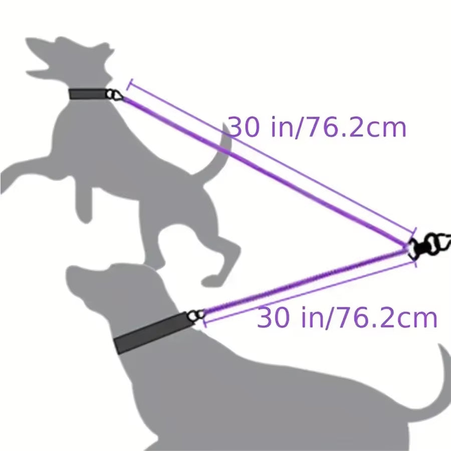 🐾 Purely Pawsome™ Dual Dog Leash