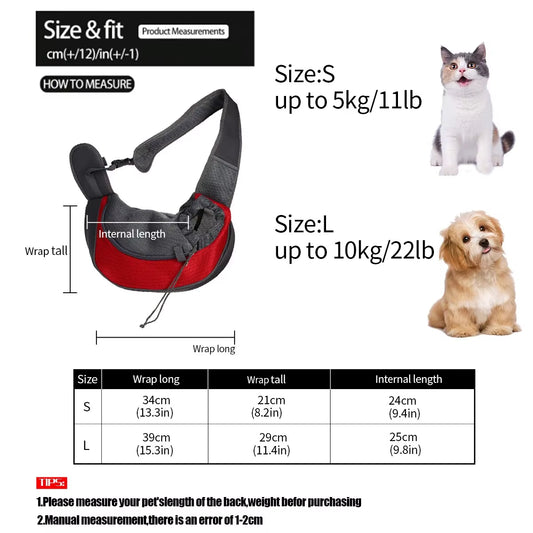 🐾 Purely Pawsome™ Portable Pet Travel Bag
