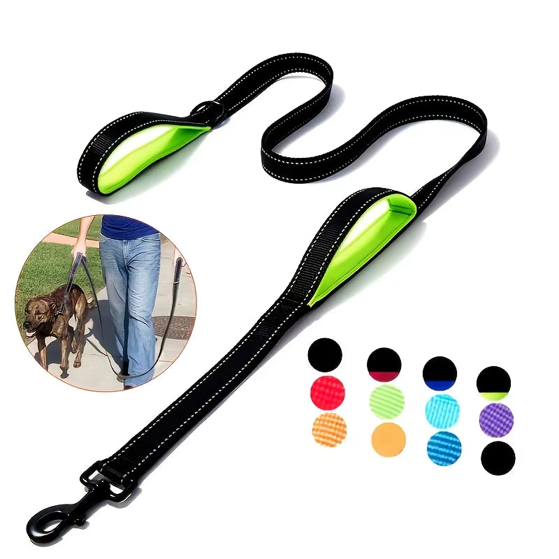 🐾 Purely Pawsome™ Heavy-Duty Double Handle Dog Leash